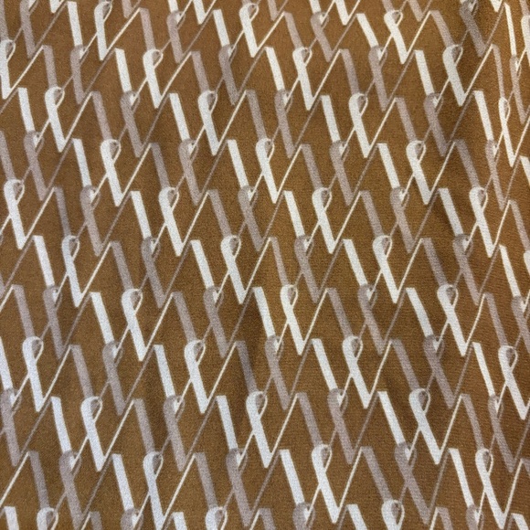 NWT Worthington Top Brown Tan W Patterned Sleeveless Blouse Flowy Oversized New - Picture 12 of 15